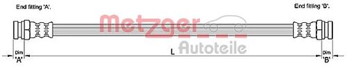 METZGER BREMSSCHLAUCH 4110229 