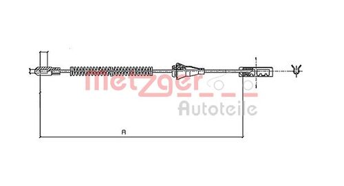 METZGER SEILZUG, FESTSTELLBREMSE 11.5934 