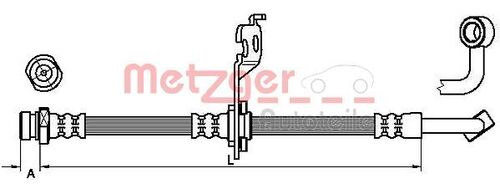 METZGER BREMSSCHLAUCH 4110452 
