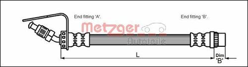 METZGER BREMSSCHLAUCH 4114761 