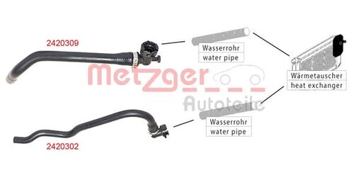 METZGER KÜHLERSCHLAUCH 2420309 