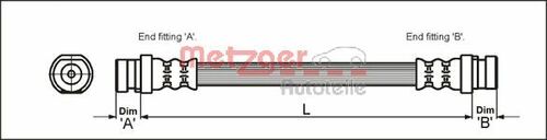METZGER BREMSSCHLAUCH 4111168 