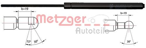 METZGER GASFEDER, KOFFER-/LADERAUM 2110356 