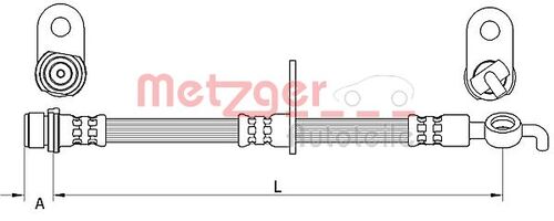 METZGER BREMSSCHLAUCH 4111562 