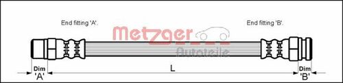 METZGER BREMSSCHLAUCH 4114736 