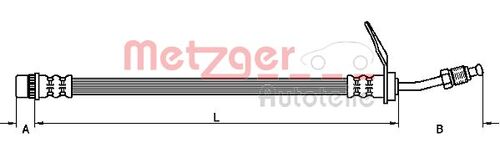 METZGER BREMSSCHLAUCH 4110211 