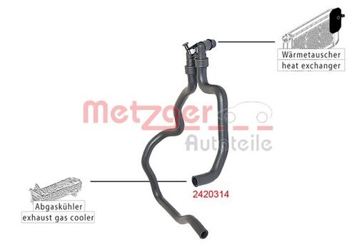 METZGER KÜHLERSCHLAUCH 2420314 