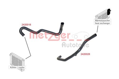 METZGER KÜHLERSCHLAUCH 2420028 