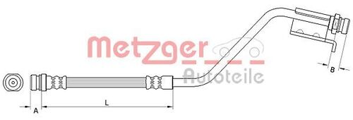 METZGER BREMSSCHLAUCH 4110825 