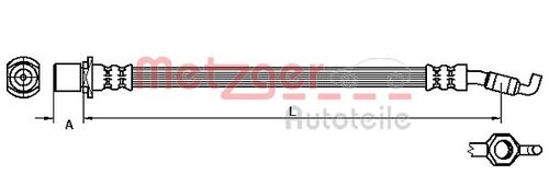 METZGER BREMSSCHLAUCH 4110057 