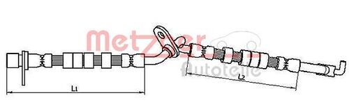 METZGER BREMSSCHLAUCH 4110708 