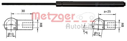 METZGER GASFEDER, KOFFER-/LADERAUM 2110338 