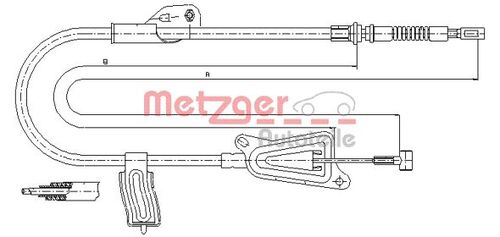 METZGER SEILZUG, FESTSTELLBREMSE 17.0126 