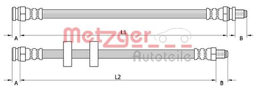 METZGER BREMSSCHLAUCH 4110995 