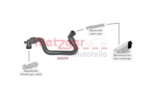 METZGER KÜHLERSCHLAUCH 2420279 