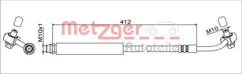 METZGER BREMSSCHLAUCH 4111348 