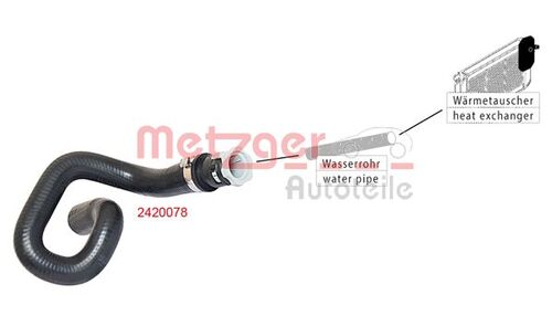 METZGER KÜHLERSCHLAUCH 2420078 