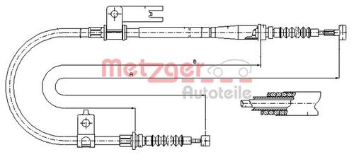 METZGER SEILZUG, FESTSTELLBREMSE 17.0596 
