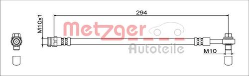 METZGER BREMSSCHLAUCH 4111538 