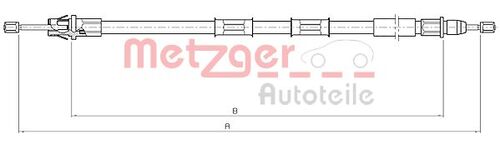 METZGER SEILZUG, FESTSTELLBREMSE 10.5971 