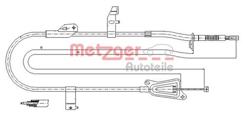METZGER SEILZUG, FESTSTELLBREMSE 17.0246 
