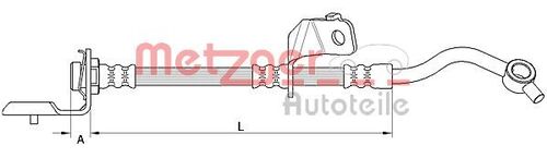 METZGER BREMSSCHLAUCH 4110819 