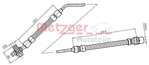 METZGER BREMSSCHLAUCH 4116217 