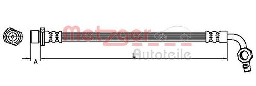 METZGER BREMSSCHLAUCH 4110100 