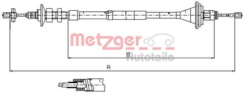 METZGER SEILZUG, KUPPLUNGSBETÄTIGUNG 11.2911 