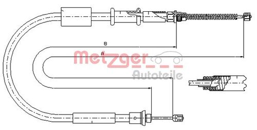 METZGER SEILZUG, FESTSTELLBREMSE 321.7 