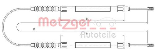 METZGER SEILZUG, FESTSTELLBREMSE 10.4731 