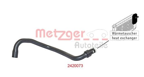 METZGER KÜHLERSCHLAUCH 2420073 