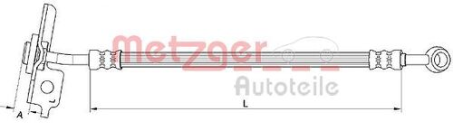 METZGER BREMSSCHLAUCH 4111054 