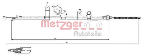 METZGER SEILZUG, FESTSTELLBREMSE 17.1081 