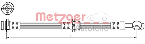 METZGER BREMSSCHLAUCH 4110471 