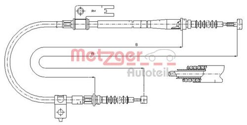 METZGER SEILZUG, FESTSTELLBREMSE 17.0595 