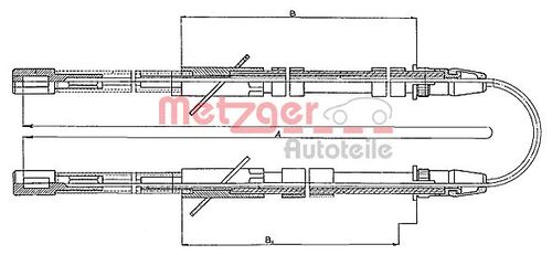 METZGER SEILZUG, FESTSTELLBREMSE 10.562 