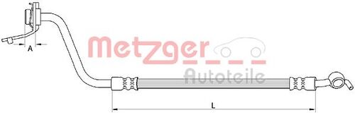 METZGER BREMSSCHLAUCH 4111057 