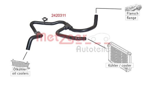 METZGER KÜHLERSCHLAUCH 2420311 