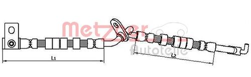 METZGER BREMSSCHLAUCH 4110707 