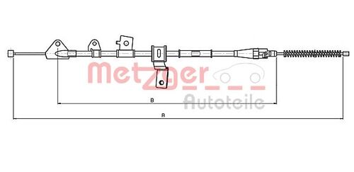 METZGER SEILZUG, FESTSTELLBREMSE 17.5069 