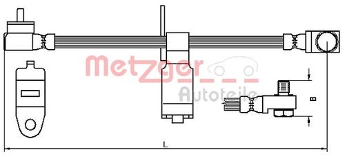 METZGER BREMSSCHLAUCH 4112542 