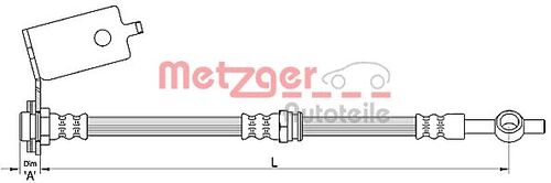 METZGER BREMSSCHLAUCH 4110141 