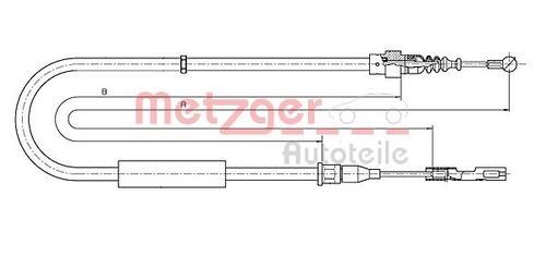 METZGER SEILZUG, FESTSTELLBREMSE 10.7512 