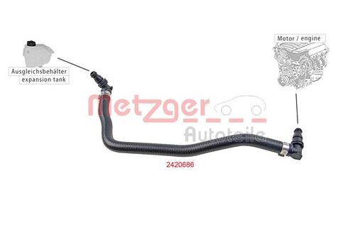 METZGER KÜHLERSCHLAUCH 2420686 