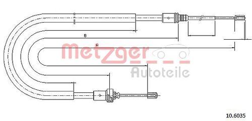 METZGER SEILZUG, FESTSTELLBREMSE 10.6035 