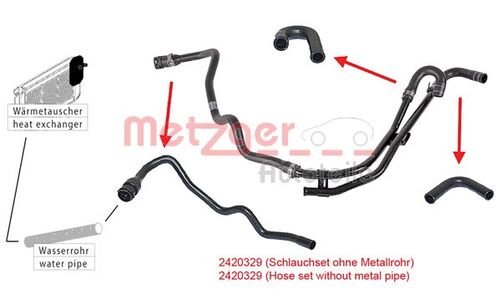 METZGER KÜHLERSCHLAUCH 2420329 