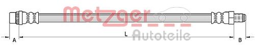METZGER BREMSSCHLAUCH 4110931 