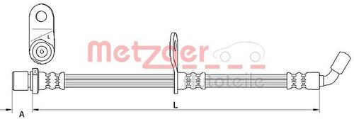 METZGER BREMSSCHLAUCH 4110907 
