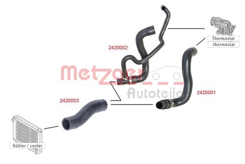 METZGER KÜHLERSCHLAUCH 2420003 